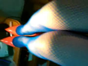 Châu Á vớ lưới cá đĩ thủ dâm và rên rỉ